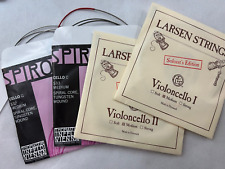 Autêntico Conjunto de Cordas de Violoncelo 4/4 Spirocore Tungstênio G,C -Larsen Solista A,D MED, usado comprar usado  Enviando para Brazil