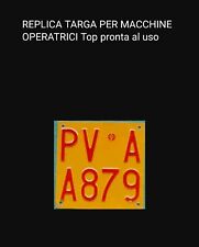 Targa tipo macchina usato  Due Carrare