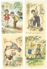 Lot postcards illustrator d'occasion  Expédié en Belgium