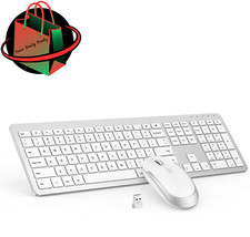Combo de teclado y mouse inalámbricos - Tamaño completo delgado delgado teclado inalámbrico ratón segunda mano  Embacar hacia Mexico