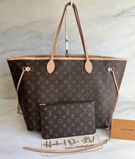 Używany, Autentyczna torebka Louis Vuitton Neverfull GM z monogramem Tote & Nadgarstek z paragonem na sprzedaż  Wysyłka do Poland