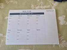 Magnetic meal planner for sale  LANCING
