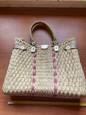 Borsa pelle paglia usato  Vigevano