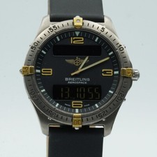Breitling Aerospace relógio masculino titânio quartzo F56062 vintage estado superior BR447 comprar usado  Enviando para Brazil