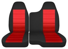 Capas de assento de caminhão compatível com Ford Ranger 1998-2003 60/40 banco preto e vermelho comprar usado  Enviando para Brazil