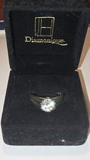 Qvc diamonique solitaire for sale  Center Barnstead