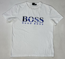 Usado, Camiseta masculina Hugo Boss logotipo gráfico manga curta branca pequena comprar usado  Enviando para Brazil