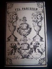 étiquette ancienne fil d'occasion  Pleyben