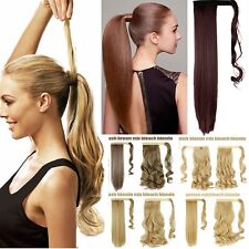 mega longo clipe em extensão de cabelo envoltório em torno de clipe em cabelo rabo de cavalo natural H714 comprar usado  Enviando para Brazil