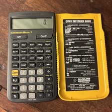 Construction master calculator for sale  Cincinnati