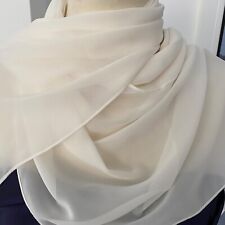 Ivory chiffon stole for sale  LONDON