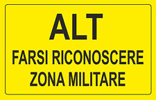 Cartello segnaletico alt usato  Acate