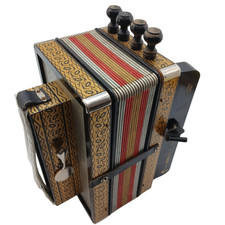 Acordeão Hohner Pokerwork HA-114 botão diatônico 2 colheres de baixo 10 botões agudos, usado comprar usado  Enviando para Brazil