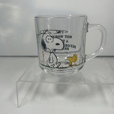 Vintage glass snoopy for sale  HARROGATE