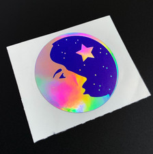 MOON STARS CELESTIAL SKY COSMIC SPACE mini MOD VINTAGE adesivo decalque folha holo comprar usado MOON STARS CELESTIAL SKY COSMIC SPACE mini MOD VINTAGE adesivo decalque folha holo comprar usado  Enviando para Brazil