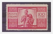 Italia 1946 100 usato  Pietrasanta