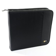Case Logic 128 + 16 Disc CD DVD Blu-Ray Storage Case Wallet Binder Black Nylon comprar usado  Enviando para Brazil