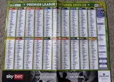 Premier league fixtures for sale  READING
