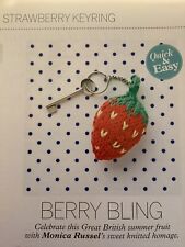Strawberry keyring knitting for sale  CONGLETON