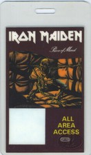 Usado, Passe de bastidores laminado Iron Maiden 1983 Piece Of Mind comprar usado  Enviando para Brazil