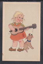 Cartolina bambina che usato  Italia