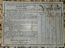 1952 sowing fertilizer for sale  Rogers