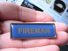 Fireman pin badge for sale  BOLTON