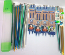 Agulhas de tricô de alumínio vários tamanhos lote de 36 Crafter's Closet Boye com estojo, usado comprar usado  Enviando para Brazil