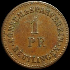 Wertmarke pfennig kupfer gebraucht kaufen  Großröhrsdorf