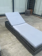 Grey rattan sun for sale  WANTAGE