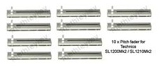 10 x TECHNICS PITCH SLIDER FADER SERVE MK2 SL1200 SL1210 CLIQUE E 0% BLOQUEIO NOVO REINO UNIDO comprar usado  Enviando para Brazil