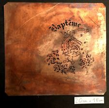 Pochoir ancien baptême d'occasion  Boulogne-Billancourt