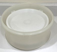 Recipiente de armazenamento Tupperware antigo 256-1 tampa de vedação superior e 2 divisórias de torta 511-1, usado comprar usado  Enviando para Brazil