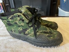 Usado, Botas de treinamento militar masculinas de lona camuflagem sola de borracha tamanho 7,5 comprar usado  Enviando para Brazil