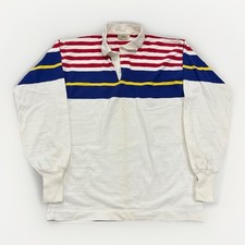 Vintage anos 90 L.L. Camisa polo de rugby listrada de algodão feijão tamanho XL comprar usado  Enviando para Brazil