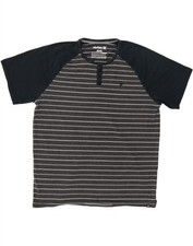 Camiseta masculina HURLEY Dri Fit XL listrada preta algodão MQ02 comprar usado  Enviando para Brazil