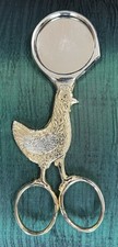 Tesoura cortador de ovos Alemanha Dreizack Solingen vintage Tom dourado prata comprar usado  Enviando para Brazil