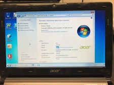 Notebook Acer Aspire One Intel Atom N2800 @1.86GHz, 1GB RAM, Win 7, HDD de 280GB comprar usado  Enviando para Brazil