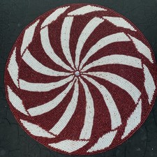 Beaded placemat peppermint for sale  Rogersville