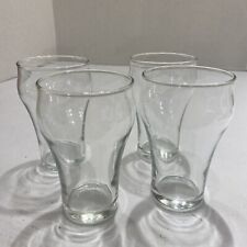 "4 vasos de jugo Highball de cerveza Pilsner muy pequeños de 4"" vidrio transparente JW segunda mano  Embacar hacia Argentina