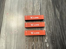 Athearn N 40' recipiente corrugado cubo baixo linha K # 2 3 ATH17393 N, usado comprar usado  Enviando para Brazil