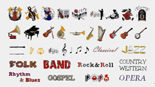 Music embroidery card for sale  Saint Paul