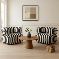 Stripes upholstered accent for sale  Burlington