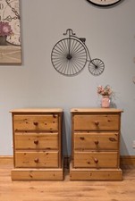 Pair pine bedside for sale  COVENTRY