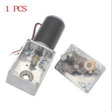 Motor de engrenagem de redução de velocidade sem-fim DC 12V 24V 5-470 RPM alto torque motor de eixo duplo comprar usado  Enviando para Brazil