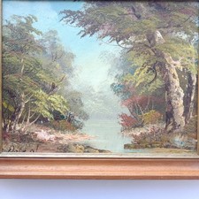 Paysage tableau signé d'occasion  Mussidan