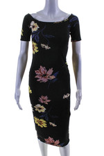 Vestido Body Co Feminino Rachel Pally Estampa Floral Manga Curta Preto Tamanho Pequeno comprar usado  Enviando para Brazil