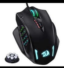 Mouse para jogos óptico ergonômico M908 com 18 botões programáveis e luzes RGB comprar usado  Enviando para Brazil