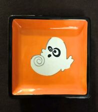 Usado, RARO prato fantasma de grés Hausenware 6"X6" prato de doces de Halloween perfeito estado. comprar usado  Enviando para Brazil