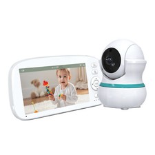 Monitor de bebê vídeo tela HD 5" câmera zoom panorâmica inclinação bateria 3500mAh comprar usado  Enviando para Brazil